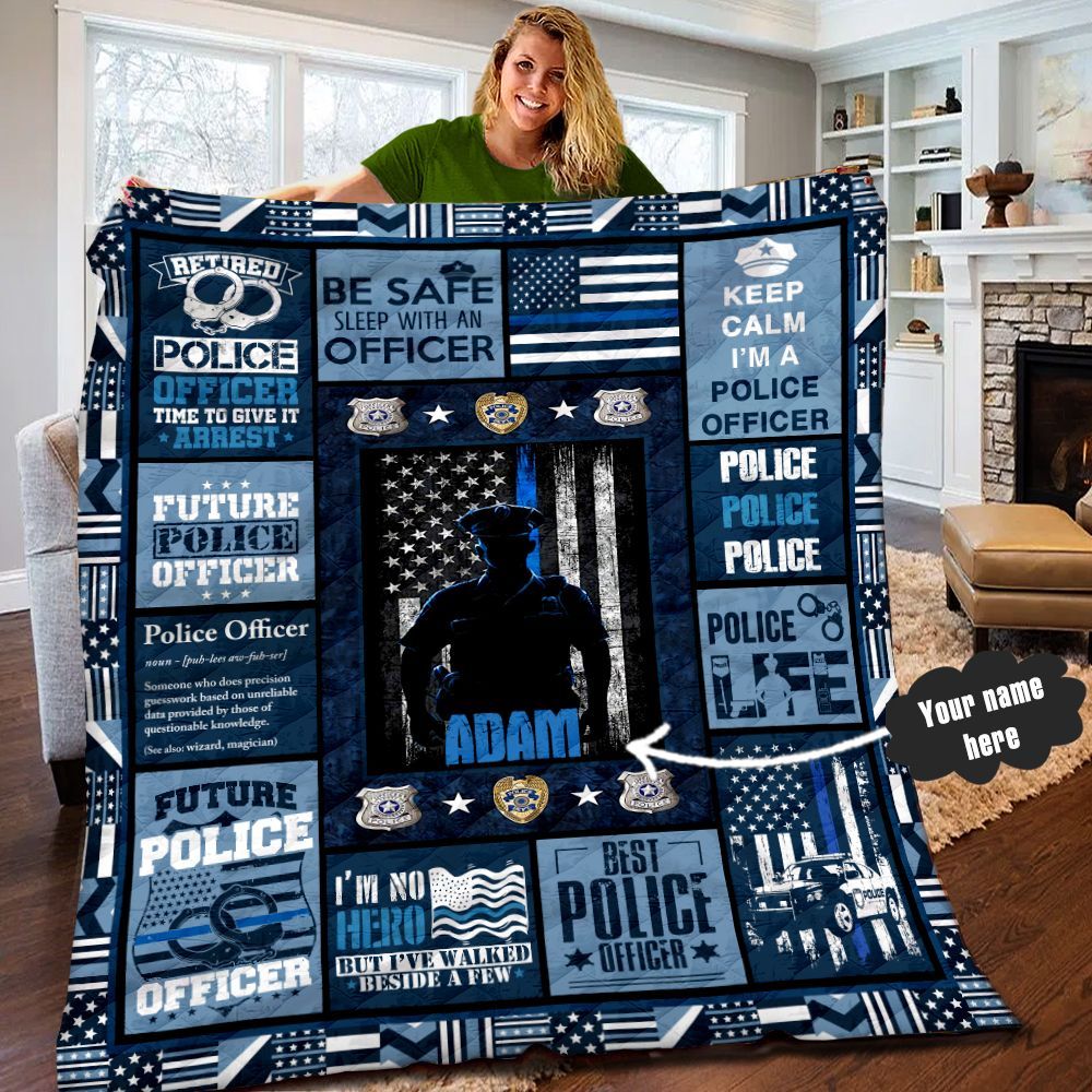Police Personalized Quilt Blanket LML170632DT