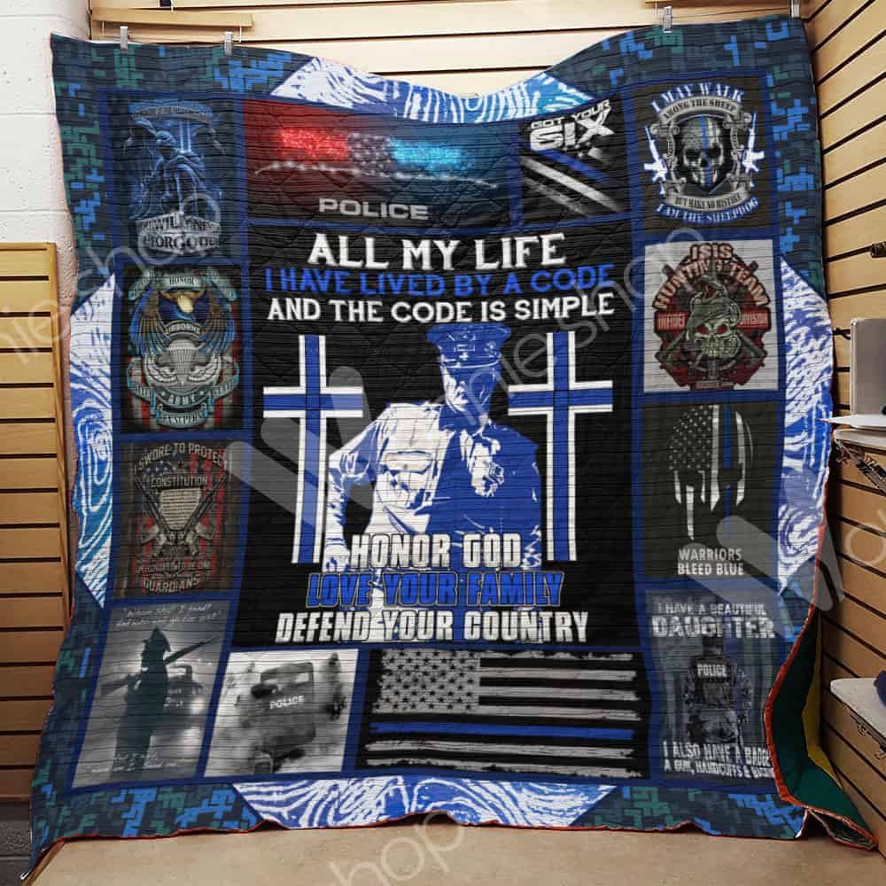 Police Quilt Blanket DHC1102826TD