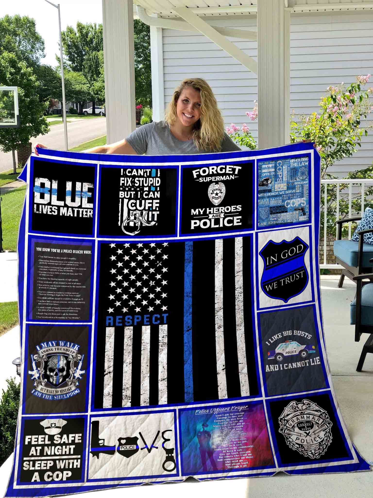 Police Quilt Blanket DHC1501463VT