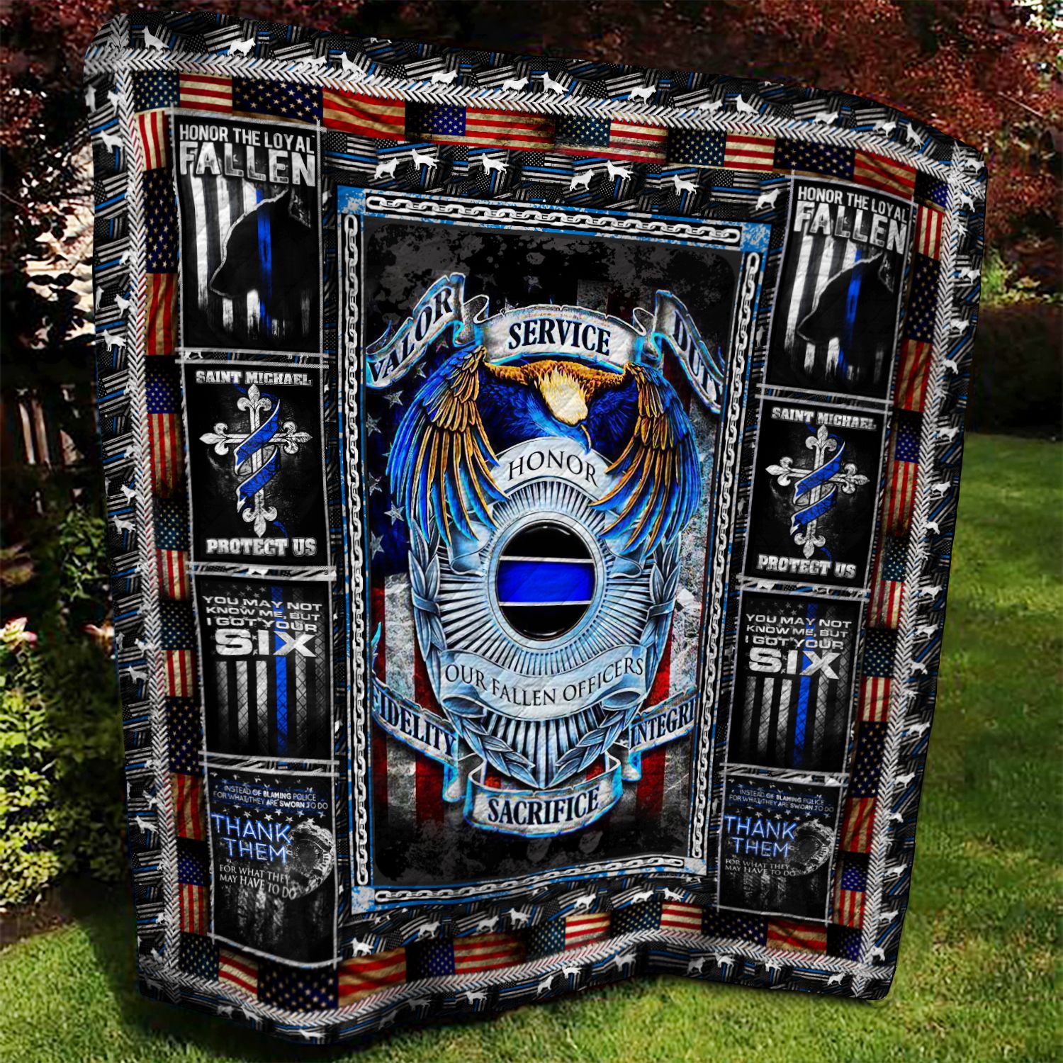 Police Quilt Blanket MMM150602MI
