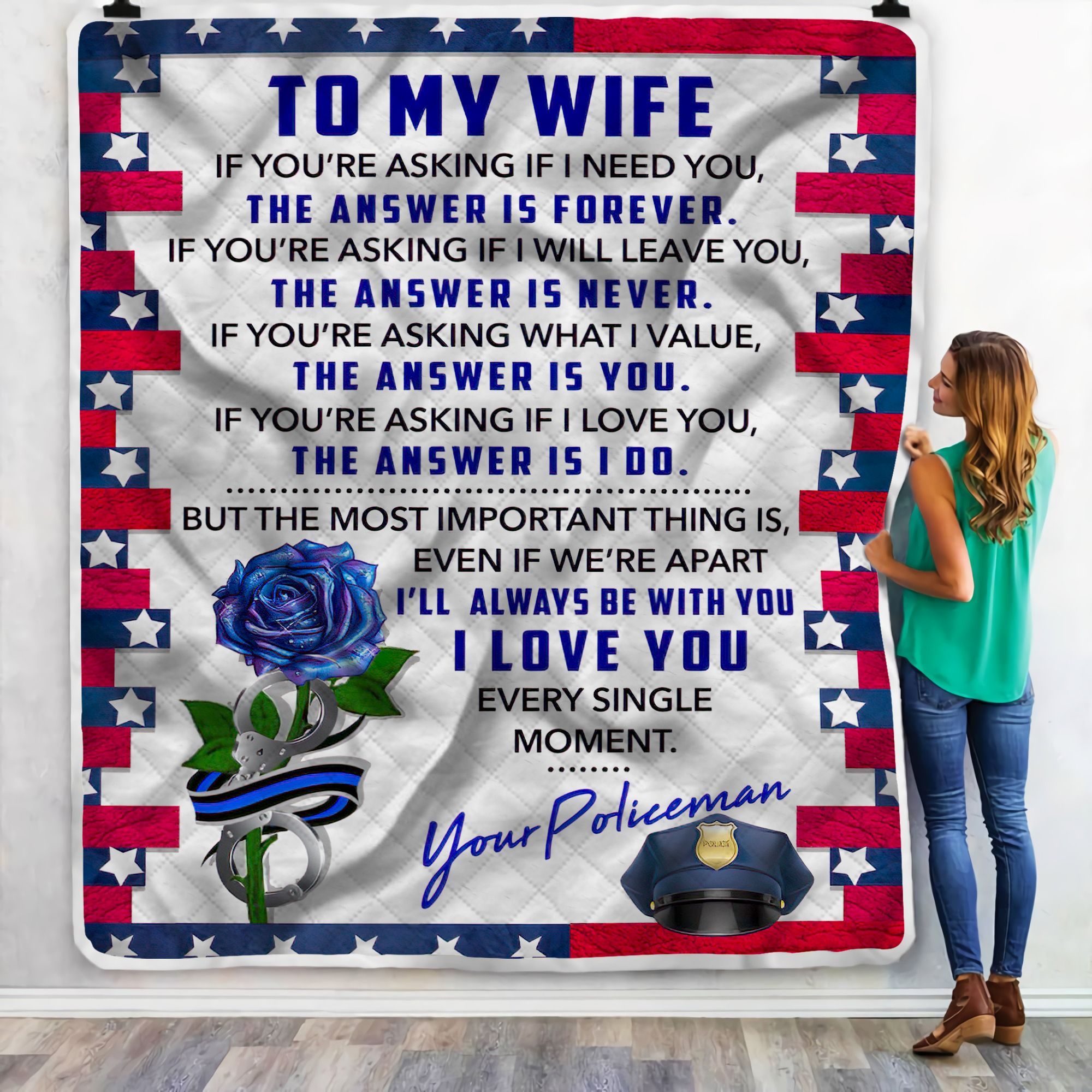 Police The Answer Is Forever Fleece Blanket