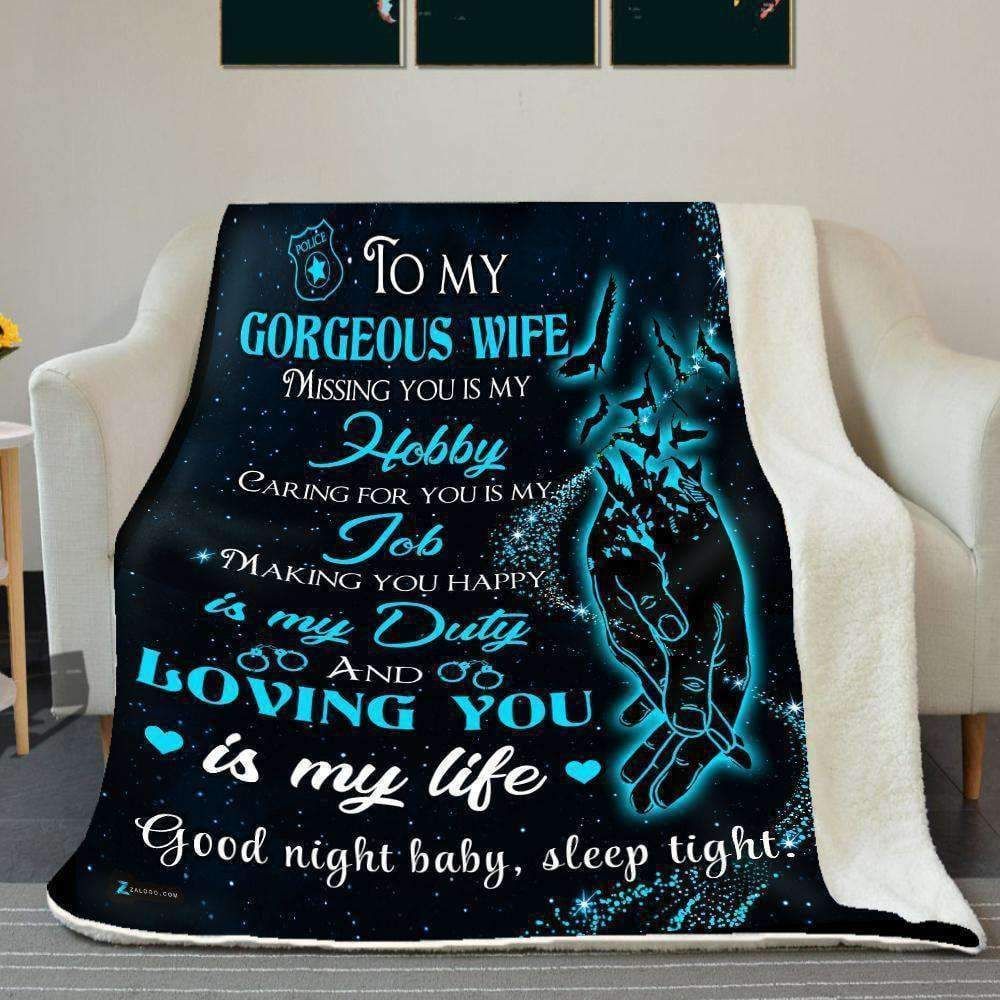 Police – To My Wife – Loving You Is My Life Fleece Blanket