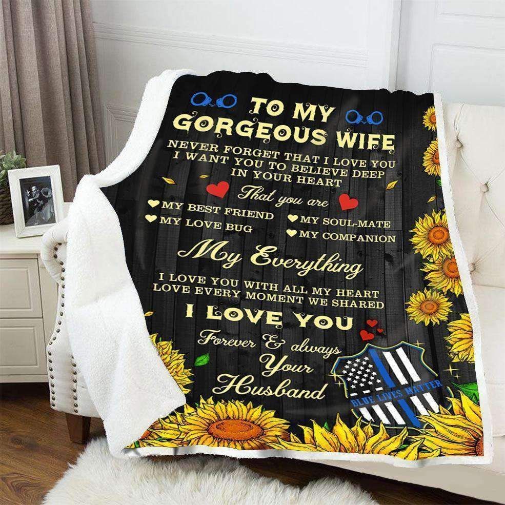 Police – To My Wife – My Everything Fleece Blanket