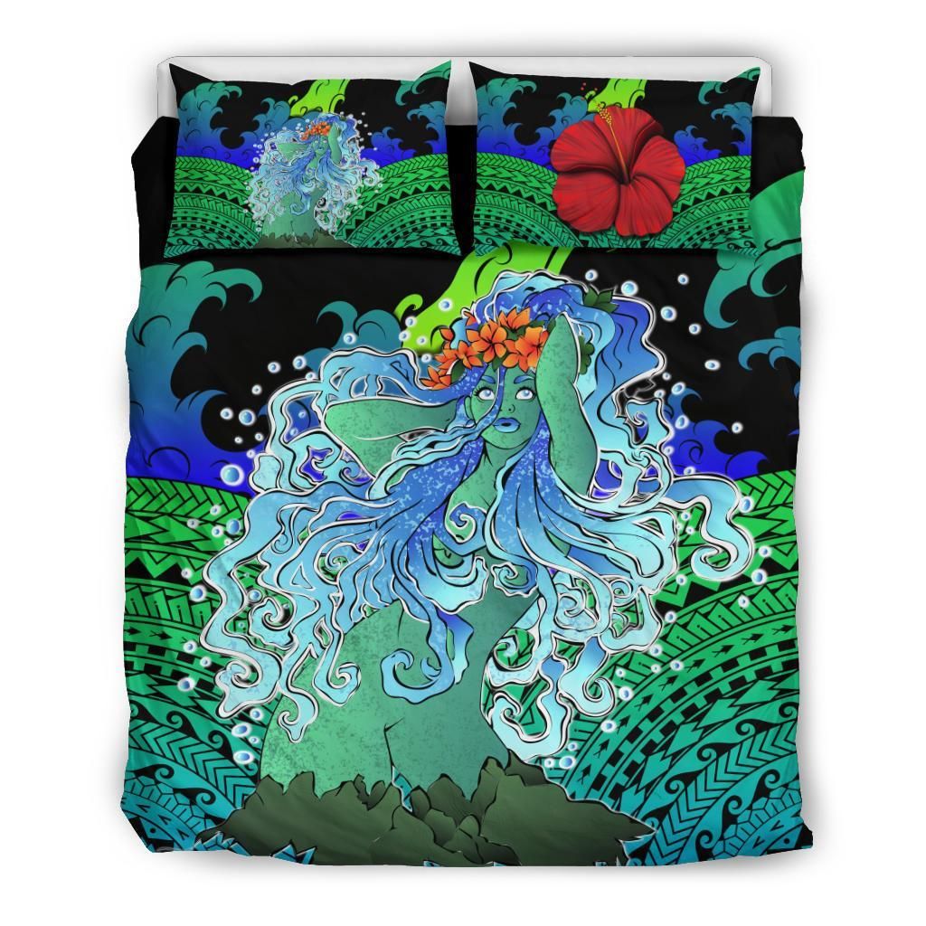 Polynesian Hibiscus Dancing Girl Bang Style Bedding Set