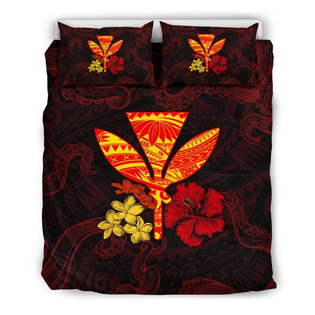 Polynesian Kanaka Maoli Flower Bedding Set