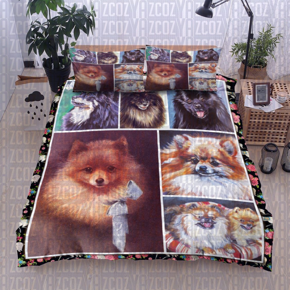 Pomeranian Dog Bedding Set