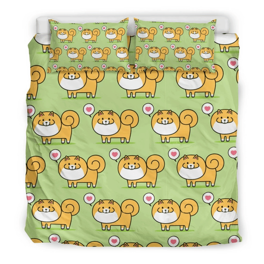 Pomeranian Dog Bedding Set
