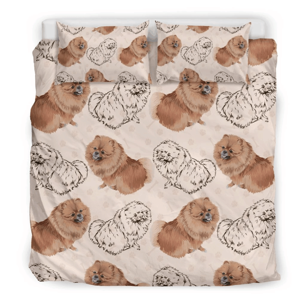 Pomeranian Dog Bedding Set