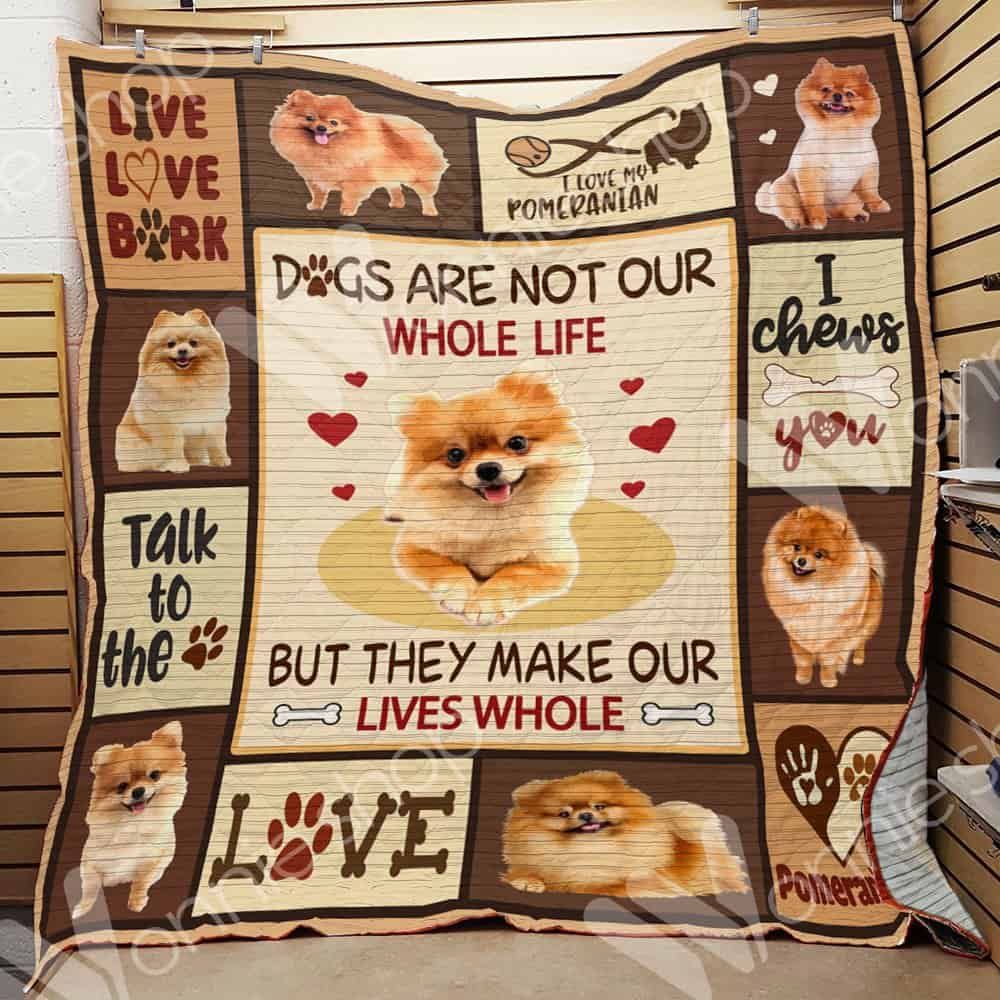 Pomeranian Dog Quilt Blanket DHC0102901TD