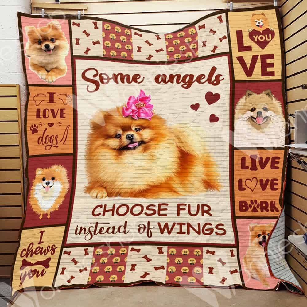 Pomeranian Dog Quilt Blanket DHC05021245TD