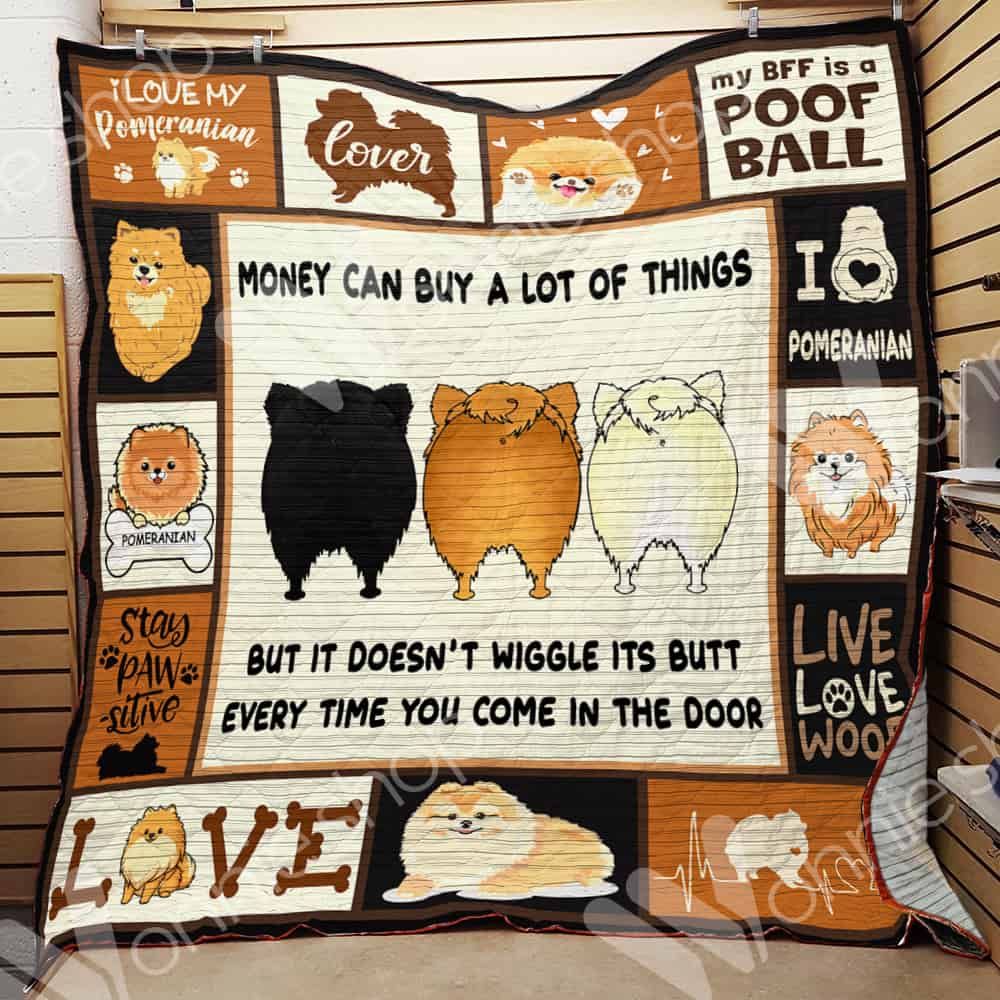 Pomeranian Dog Quilt Blanket DHC05021258TD