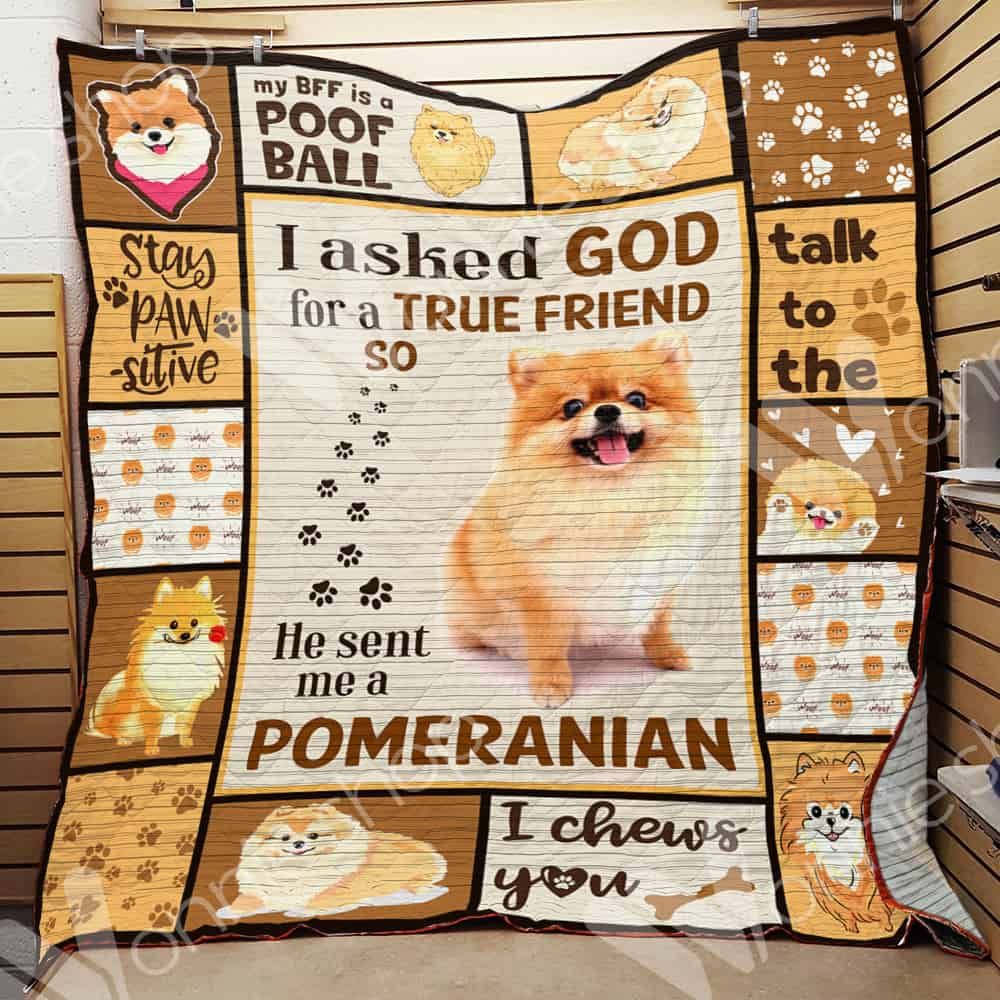 Pomeranian Dog Quilt Blanket DHC0602513TD