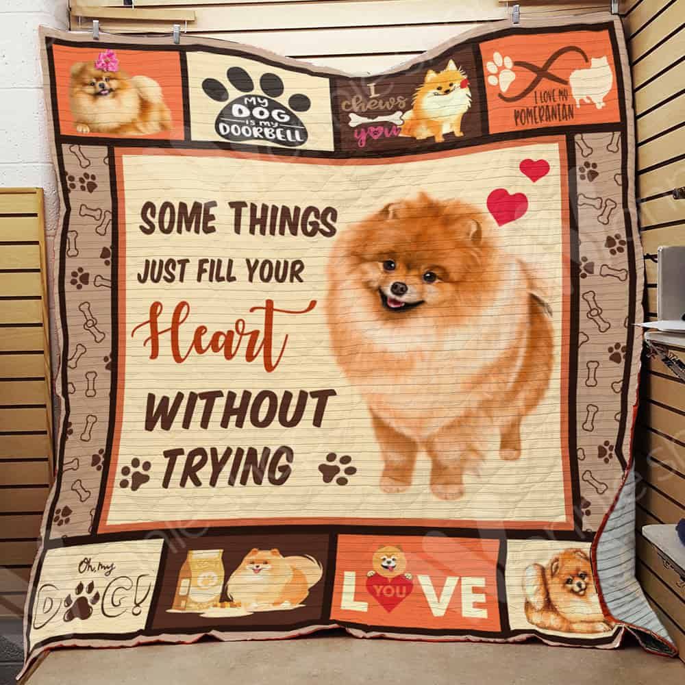 Pomeranian Dog Quilt Blanket DHC0602586TD
