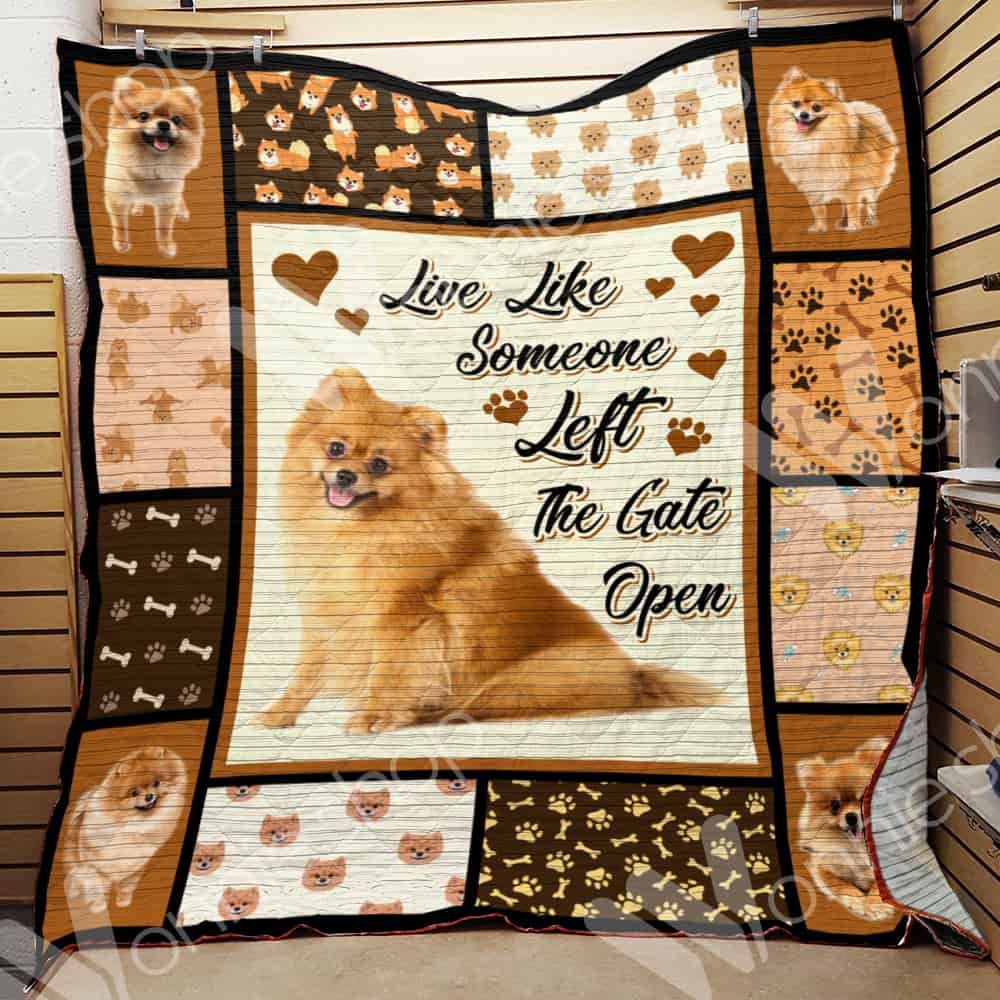 Pomeranian Dog Quilt Blanket DHC0602623TD