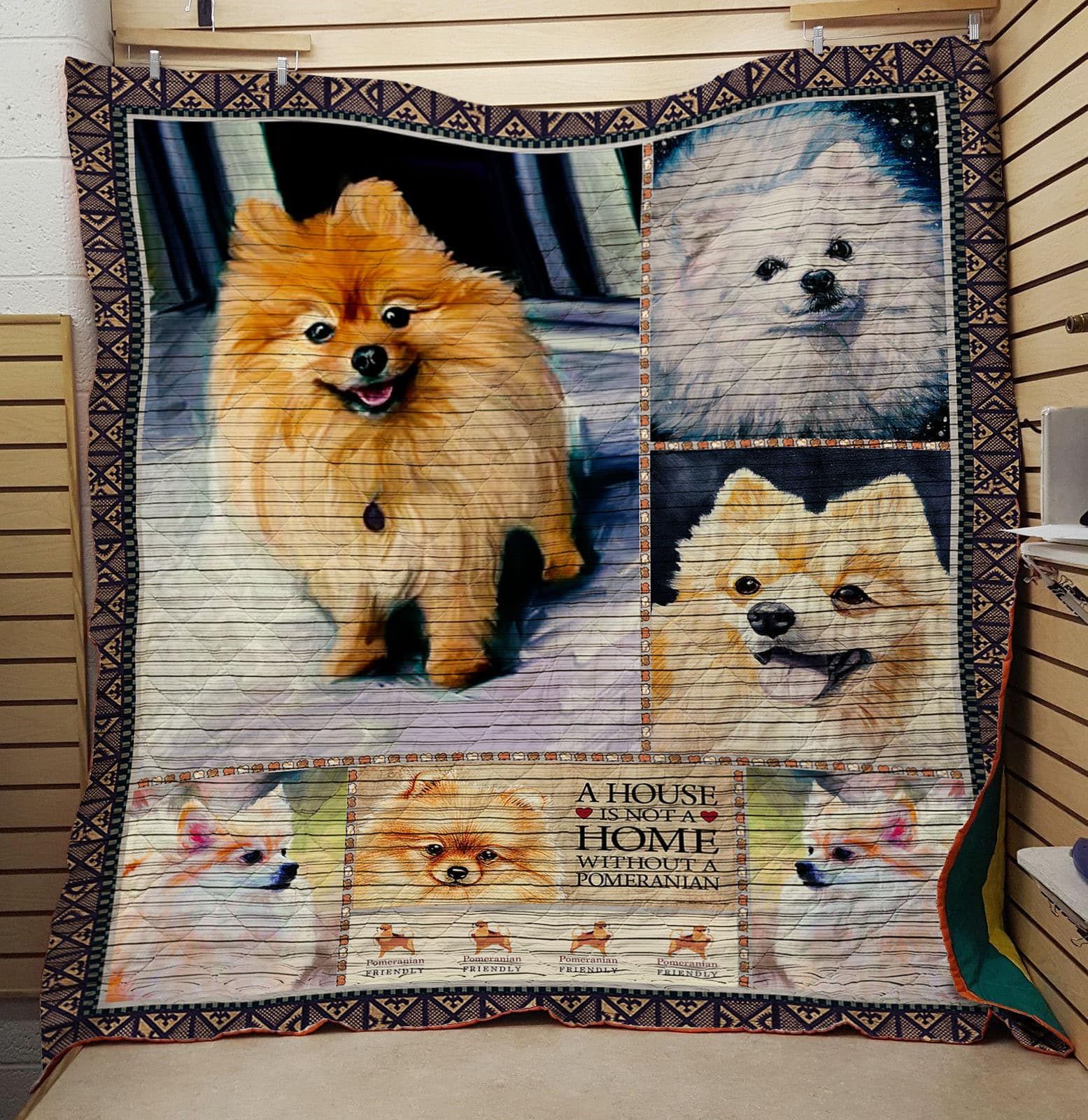 Pomeranian Quilt Blanket DHC13123010VT