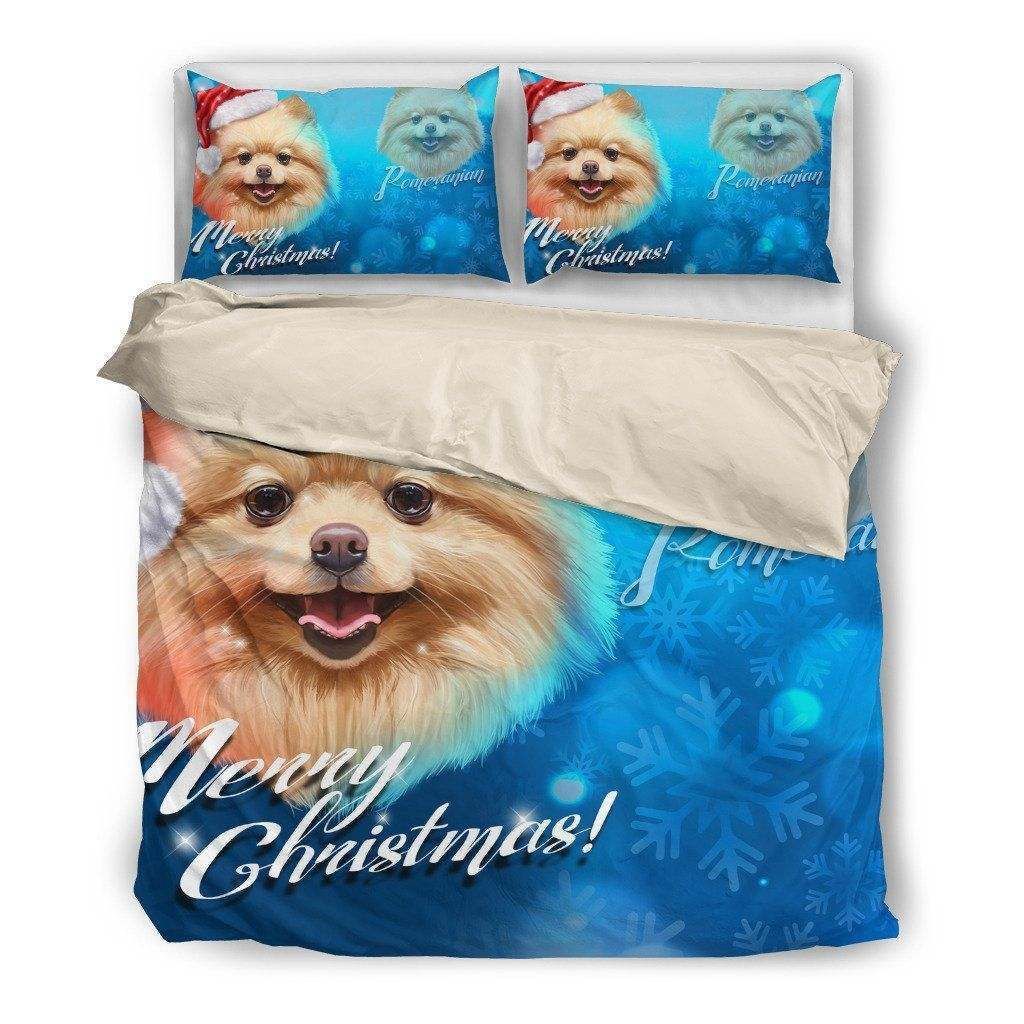 Pomerinian Christmas Bedding Set