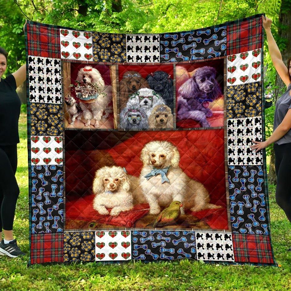 Poodle As A Royal Dog Quilt Blanket DHC0201201275TD