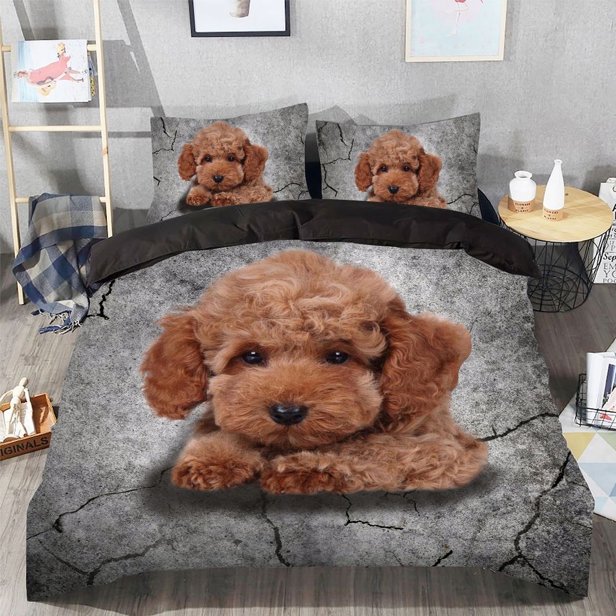 Poodle Bedding Set