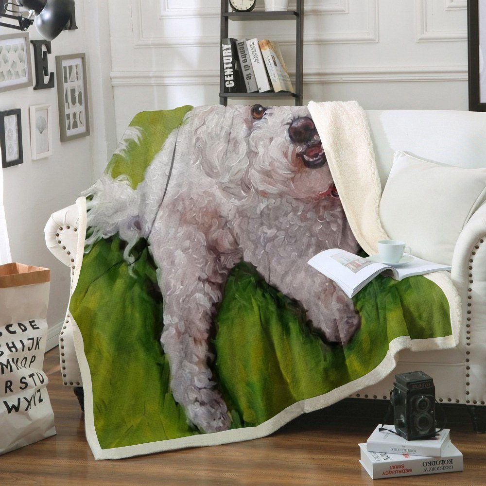 Poodle Sherpa Fleece Blanket