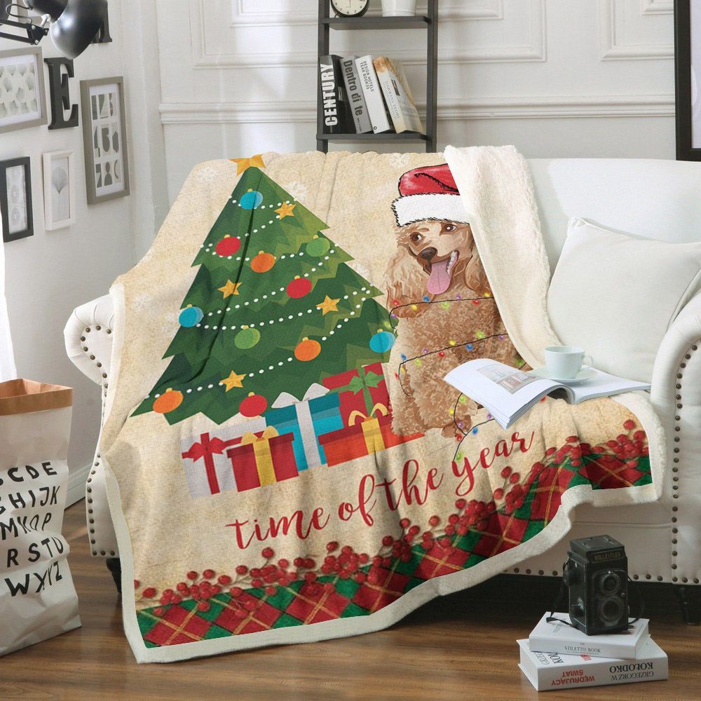 Poodle Sherpa Fleece Blanket