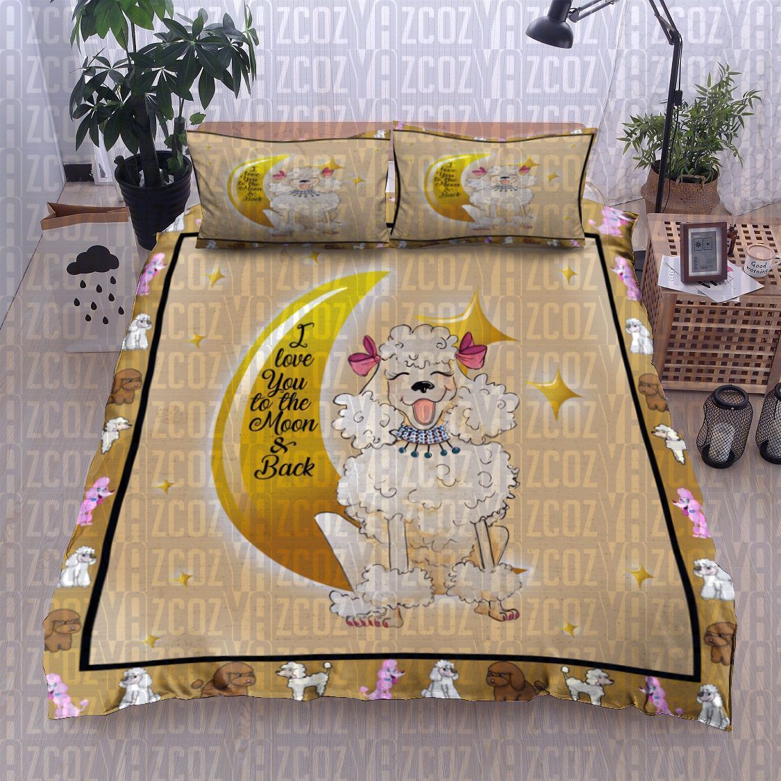 Poodle Bedding Set