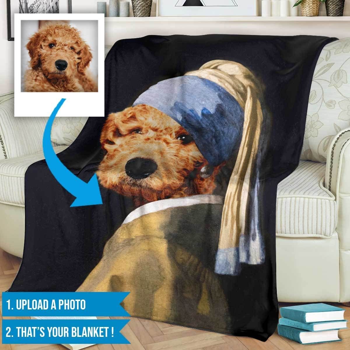Poodle Sherpa Fleece Blanket