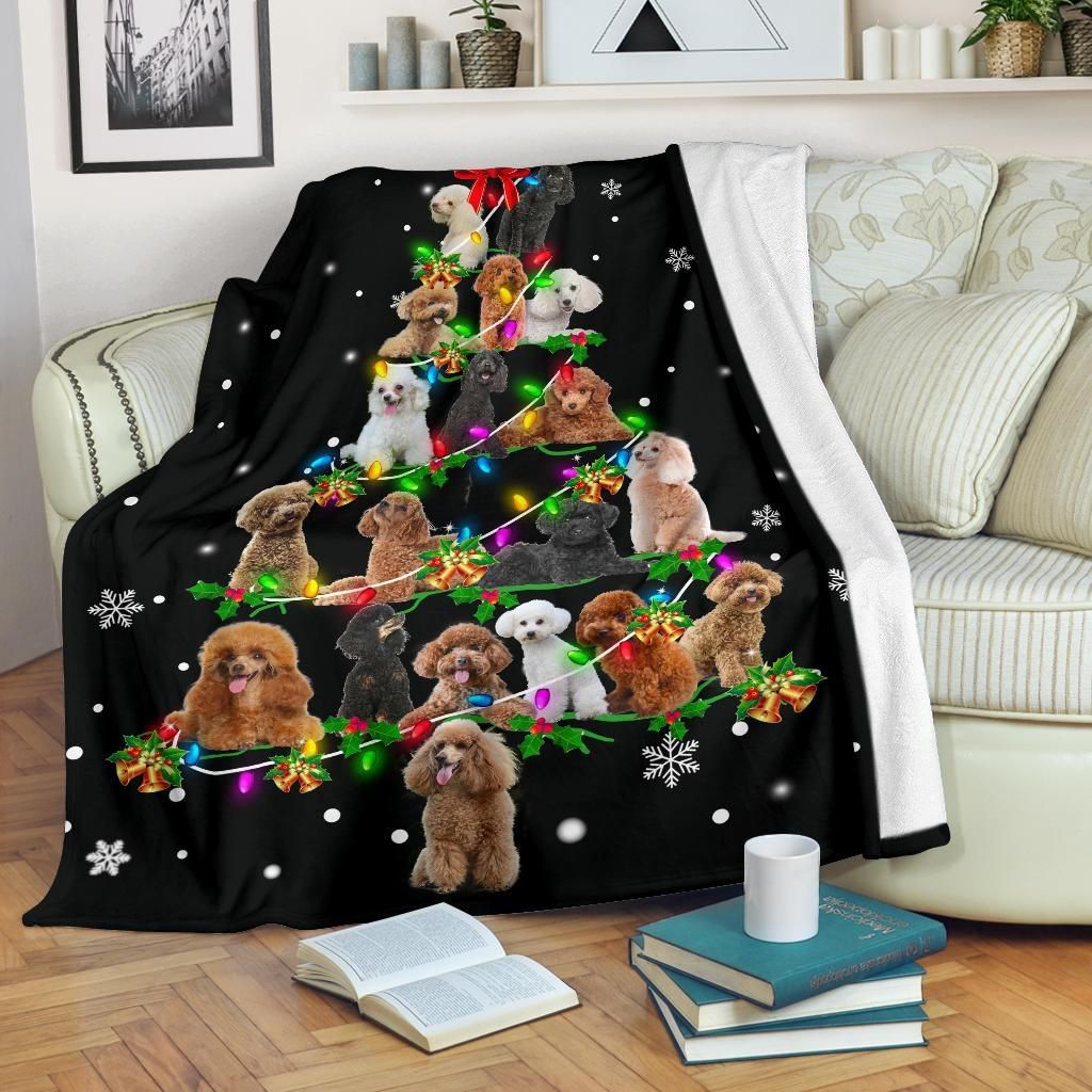 Poodle Sherpa Fleece Blanket
