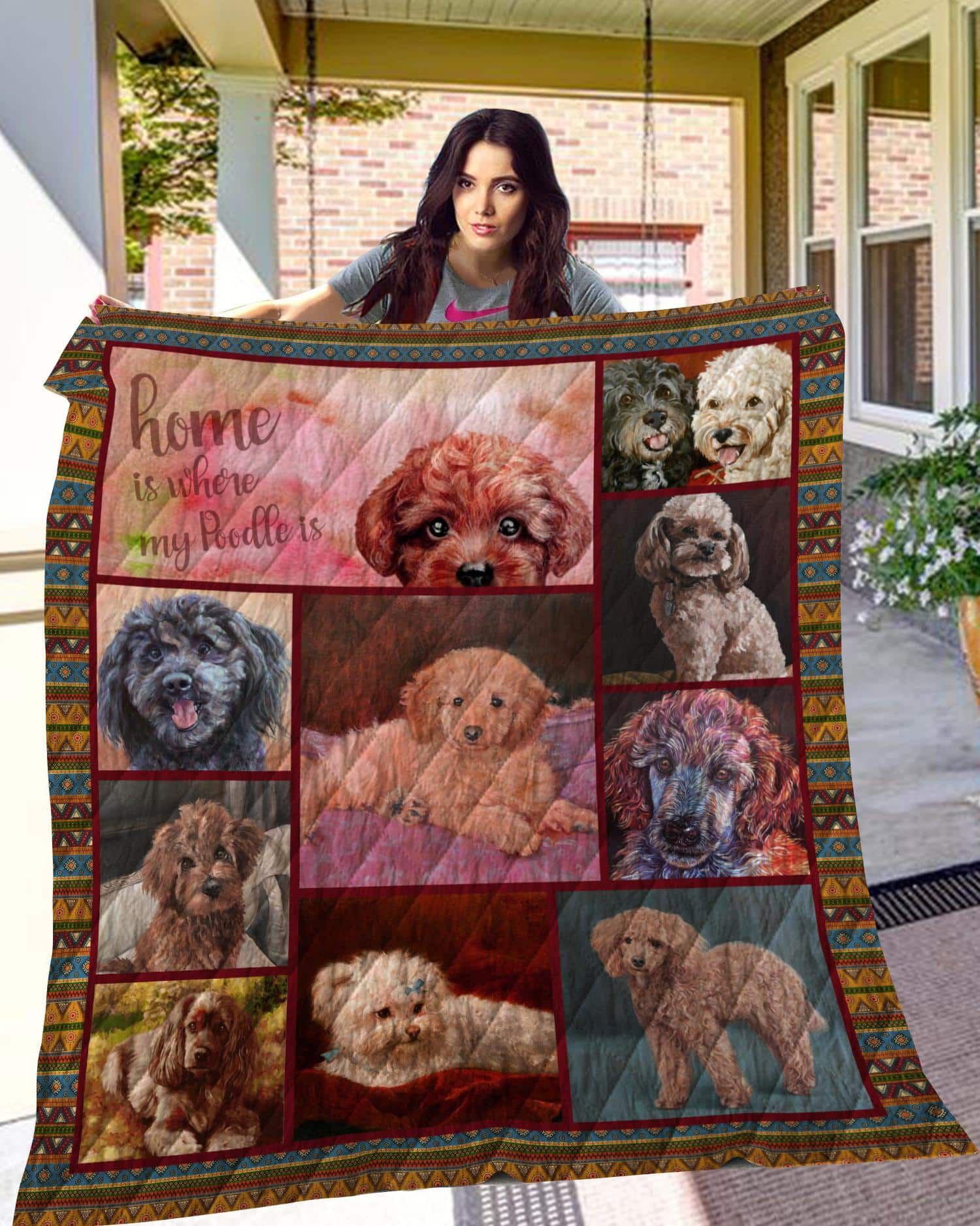 Poodle Cross Me Quilt Blanket DHC3112353TD