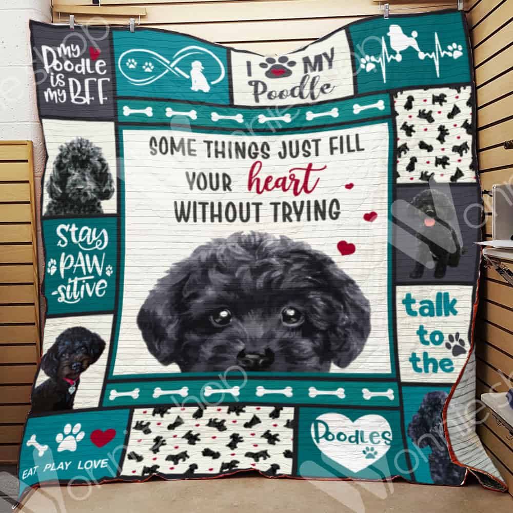Poodle Dog Blanket LNT1112002 Quilt Blanket