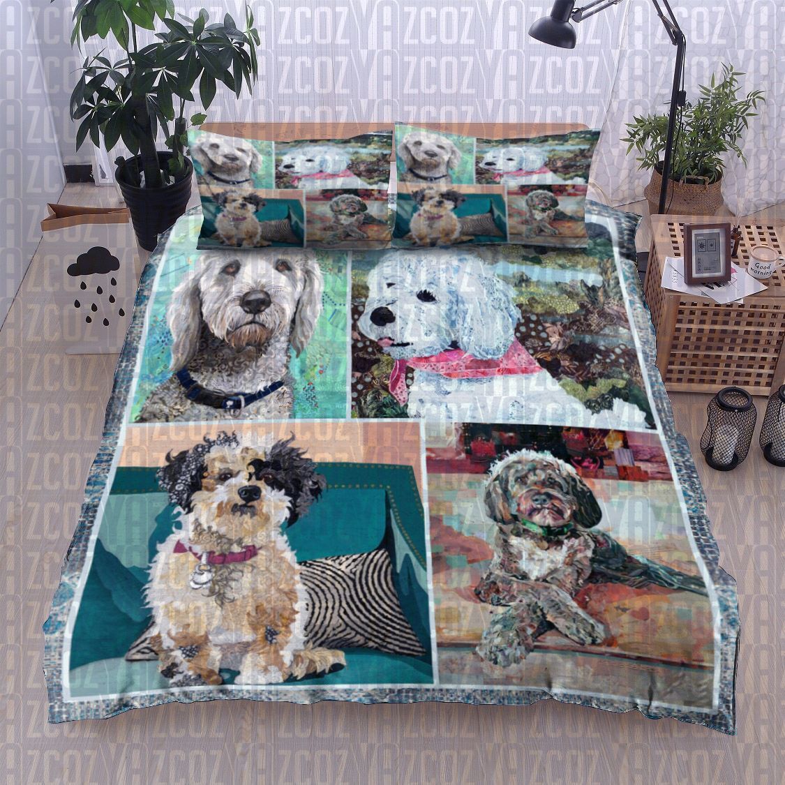 Poodle Dog Bedding Set