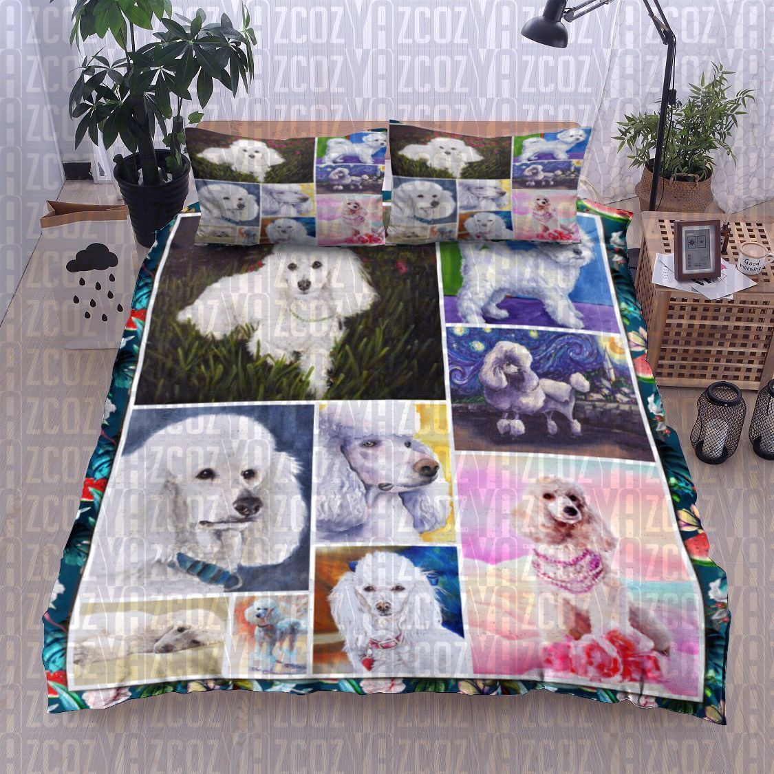 Poodle Dog Bedding Set