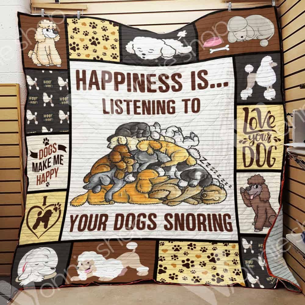 Poodle Dog Quilt Blanket DHC0602886TD
