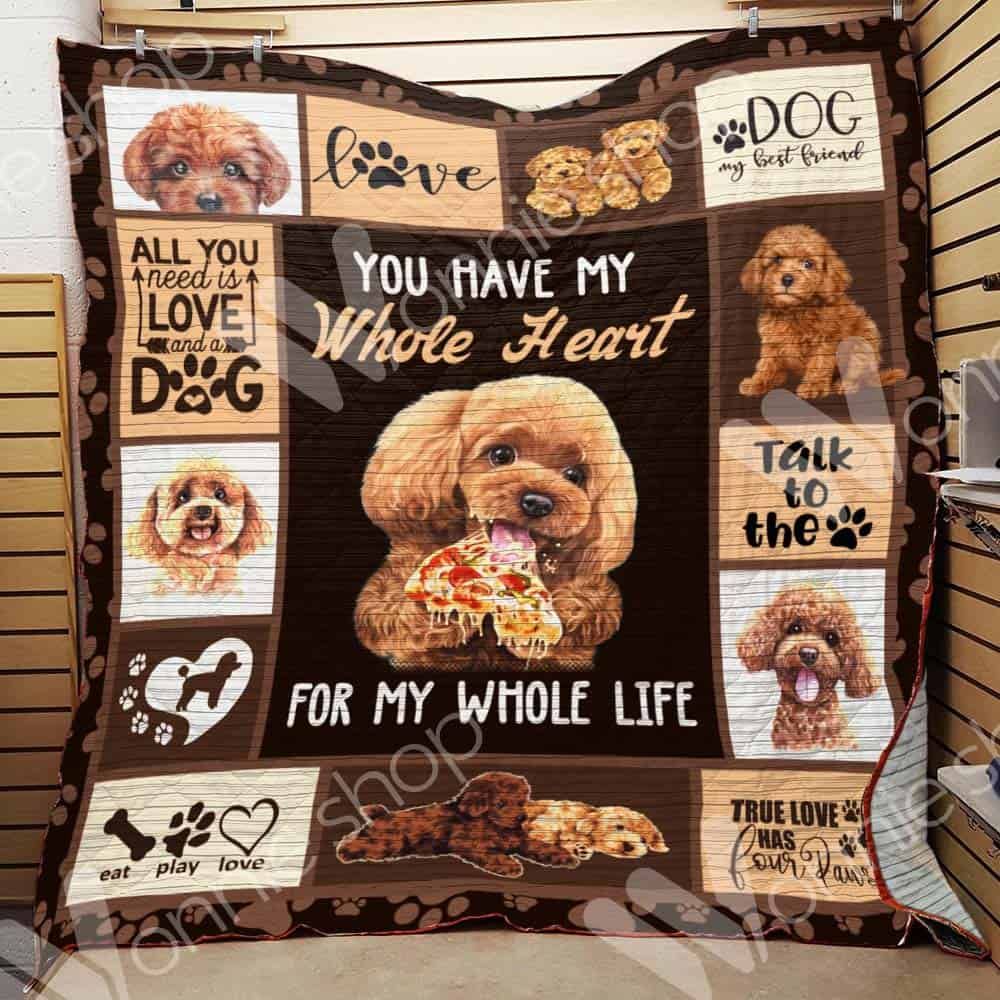 Poodle Dog Quilt Blanket DHC0602893TD