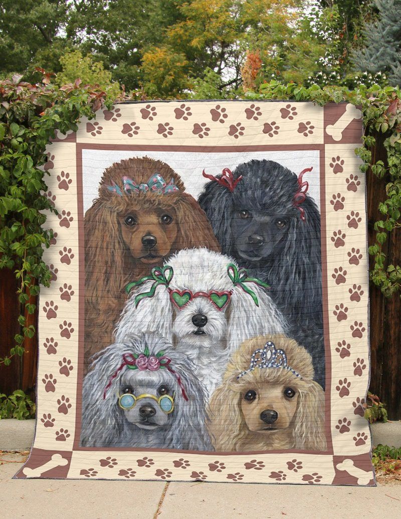 Poodle Family Poodle Dog Quilt Blanket DHC0201201399TD