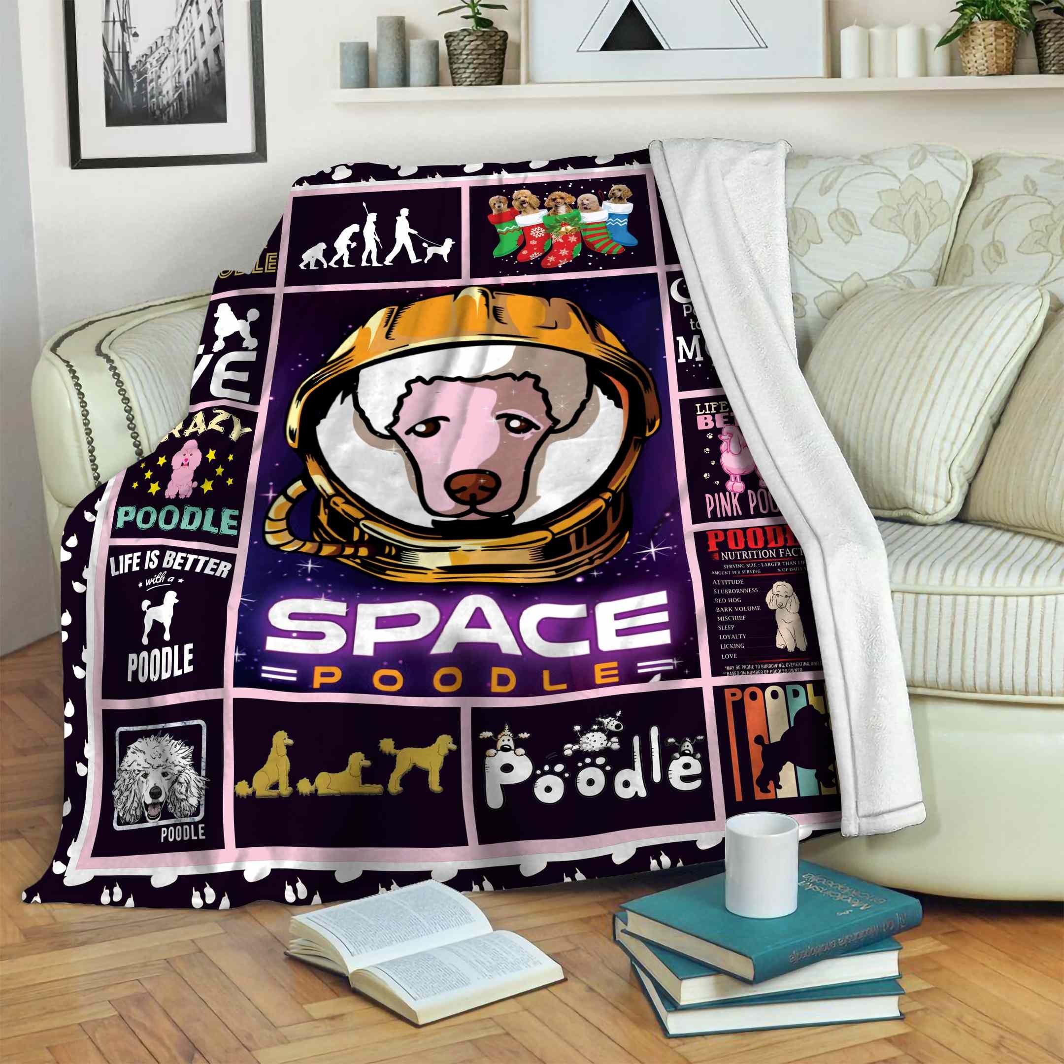 Poodle Fleece Blanket