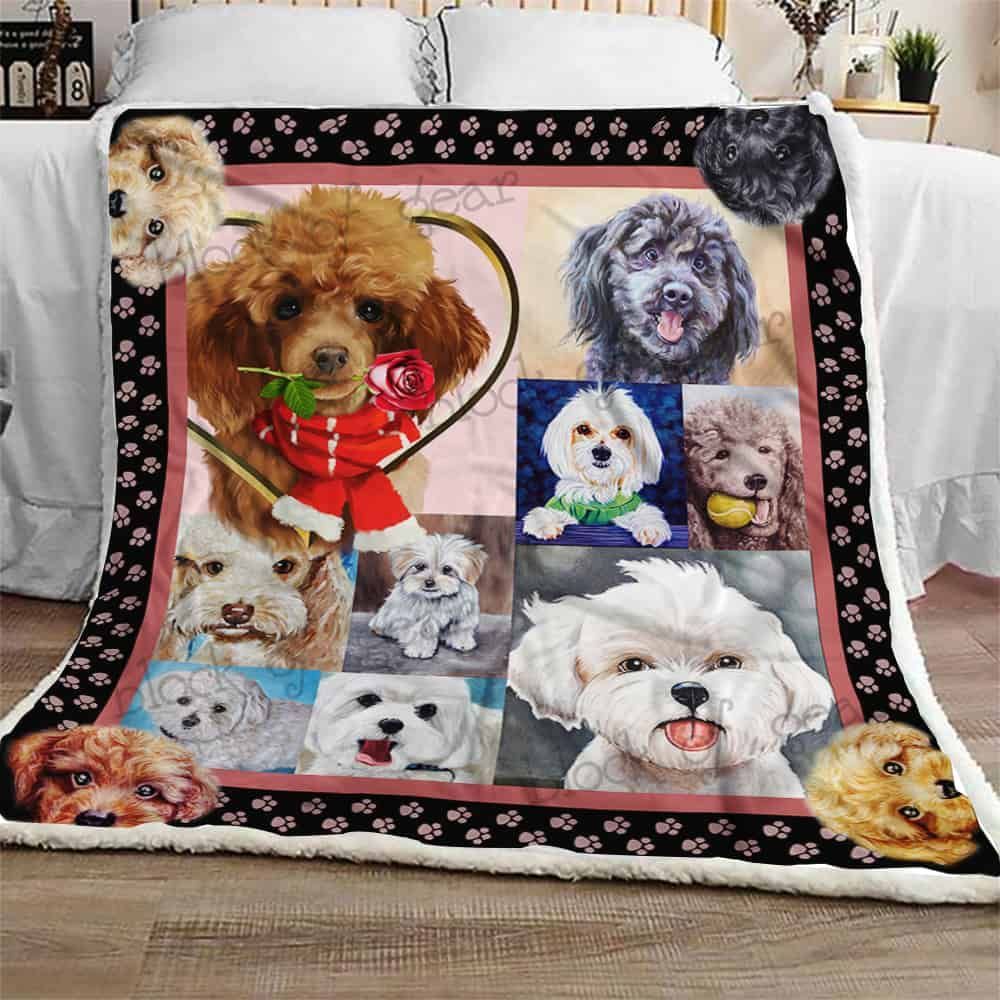 Poodle Fleece Blanket