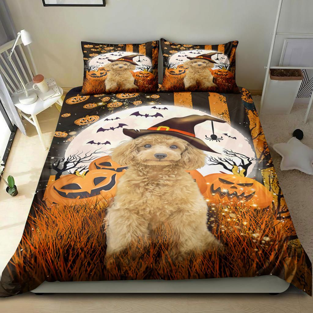 Poodle Happy Halloween Bedding Set