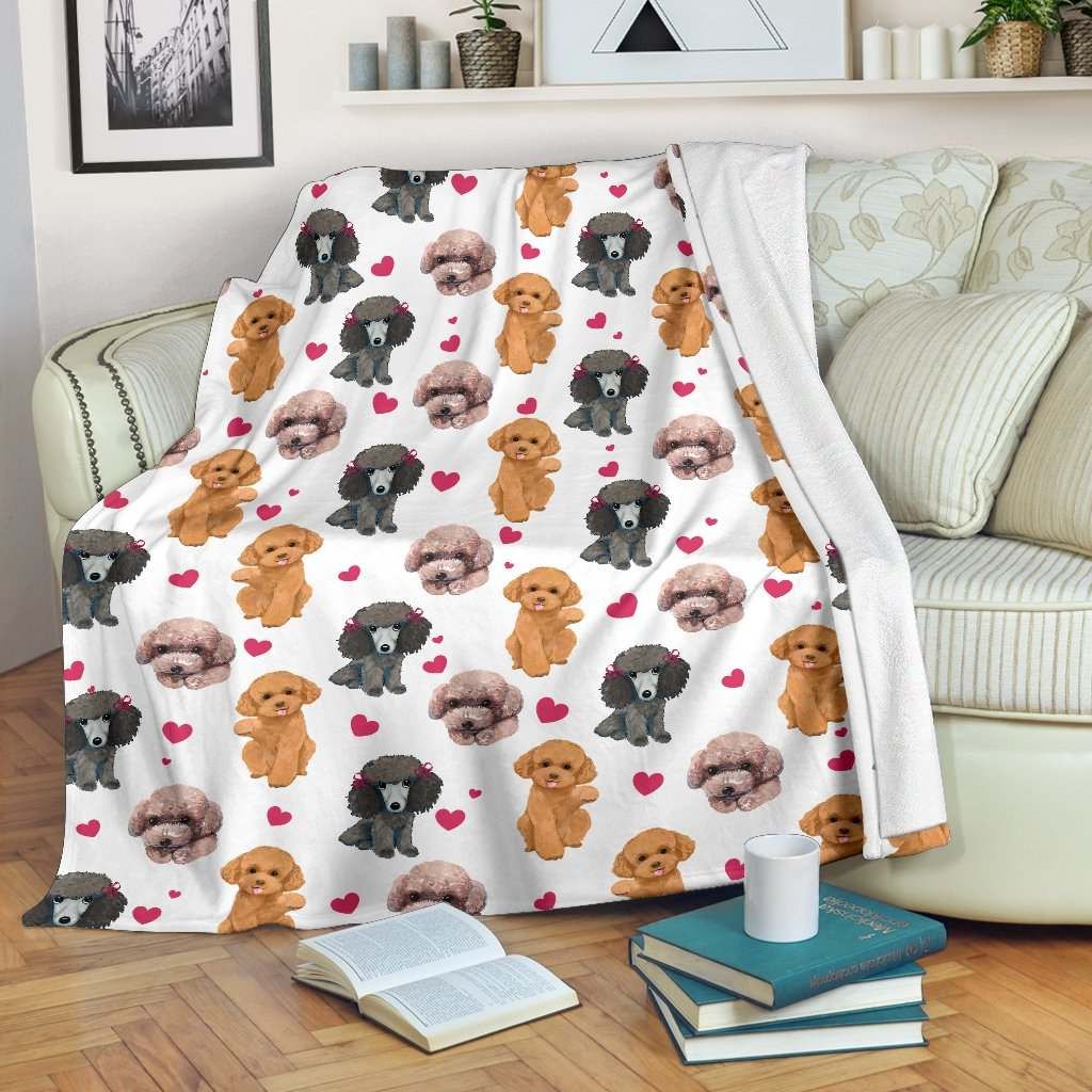 Poodle Heart Blanket