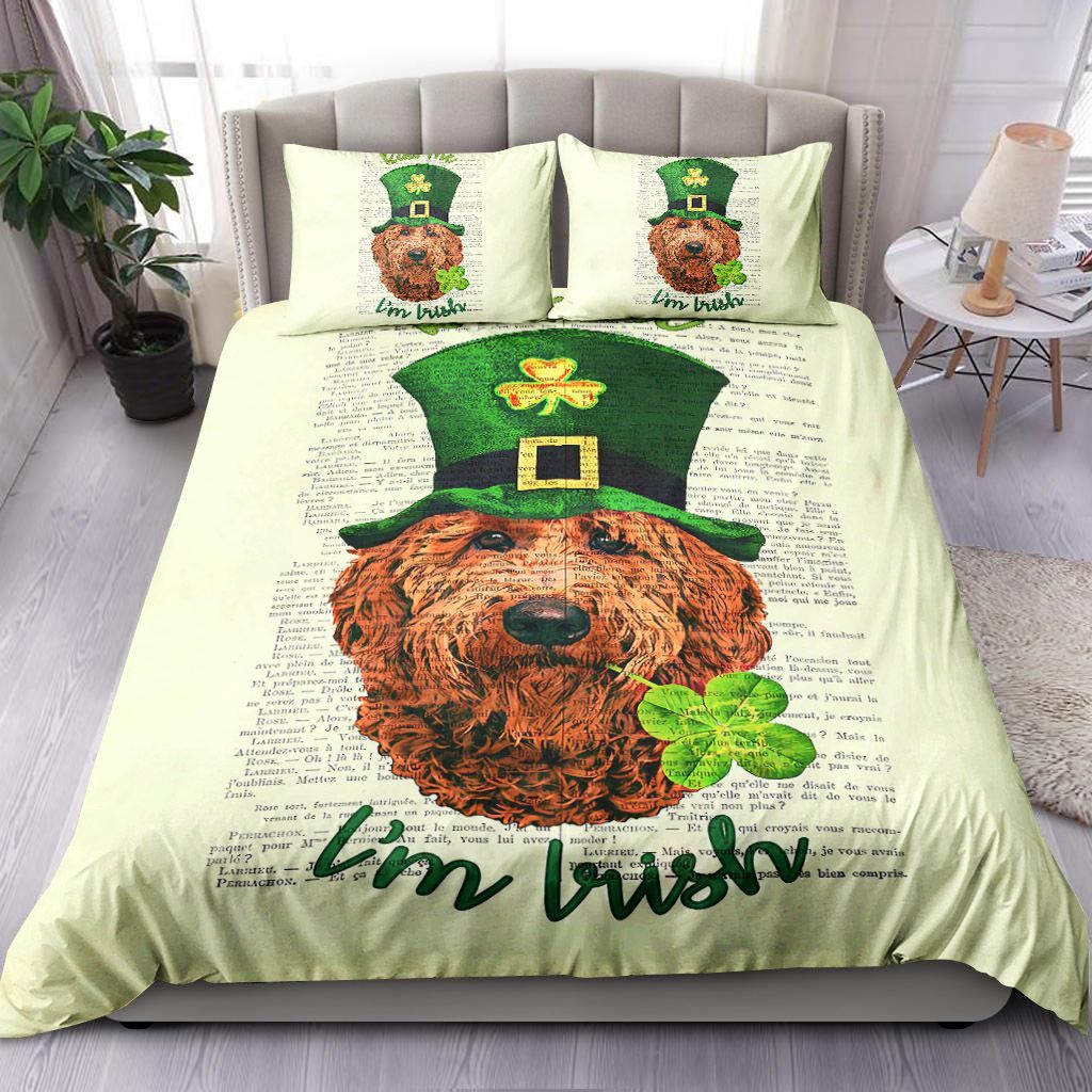 Poodle Kiss Me I Am Irish Bedding Set