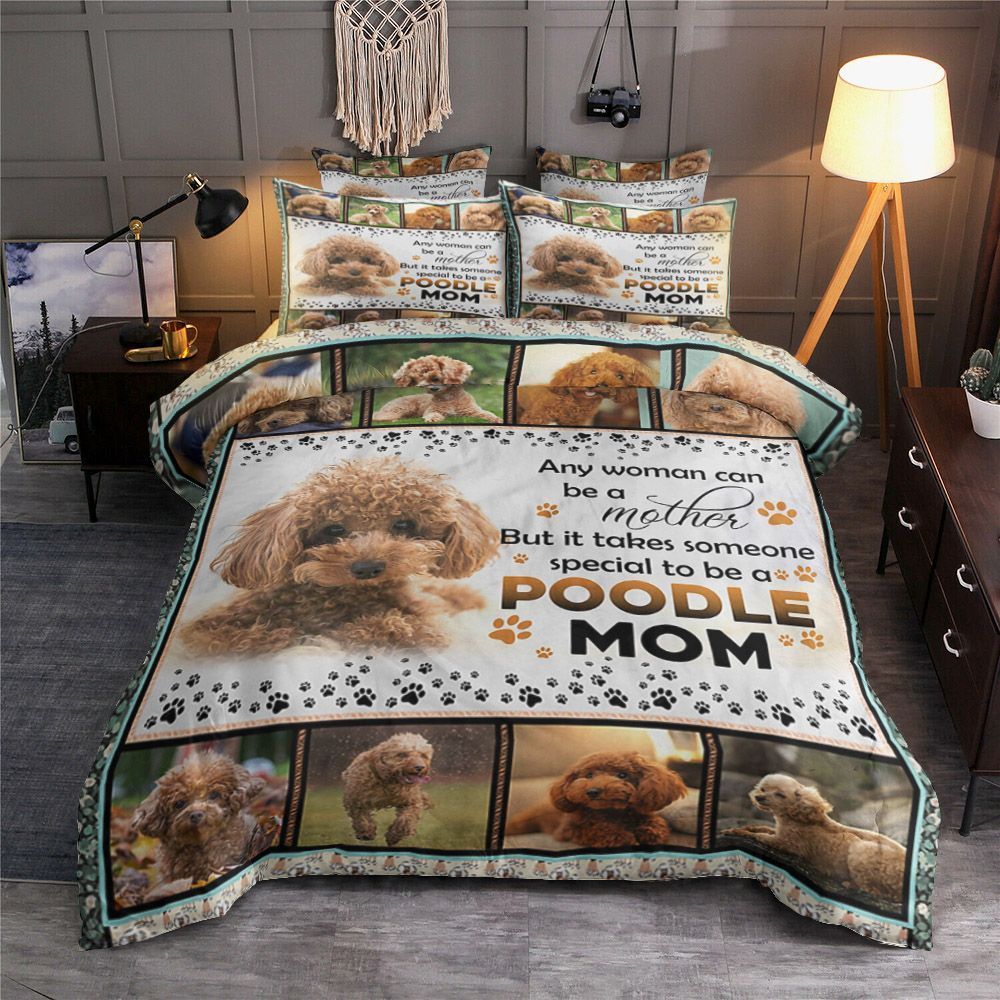 Poodle Mom Bedding Set