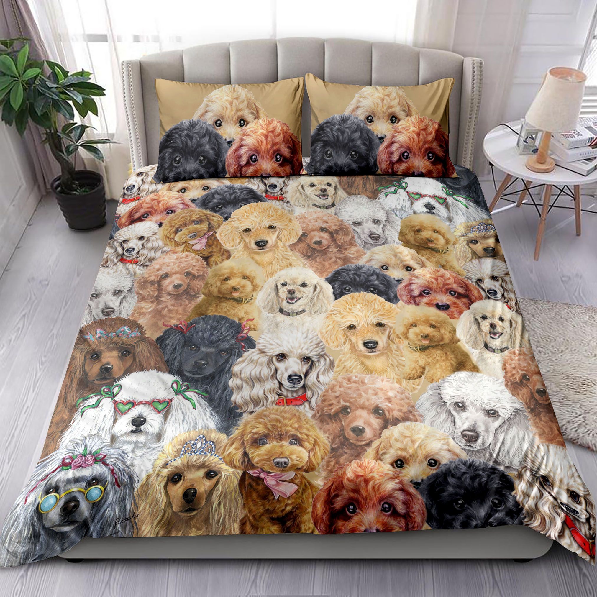 Poodle Bedding Set