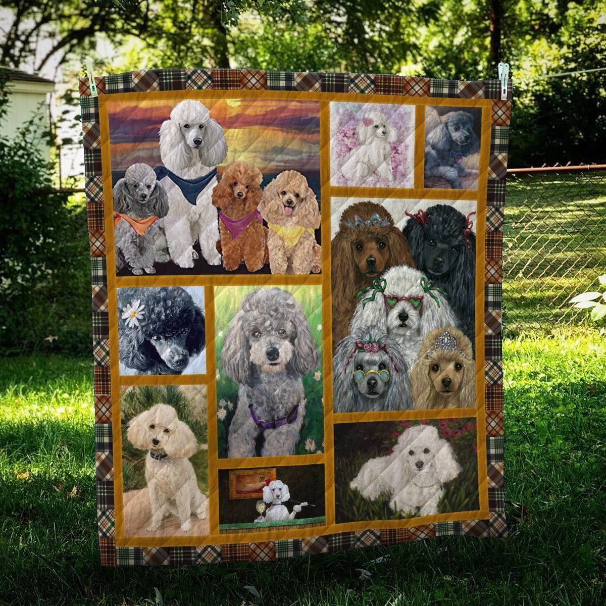 Poodle Poodle Story Quilt Blanket Dhc04012028Dd