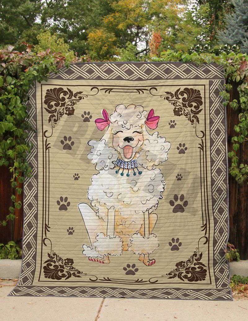 Poodle Pretty Poodle Dog Quilt Blanket DHC0201201382TD