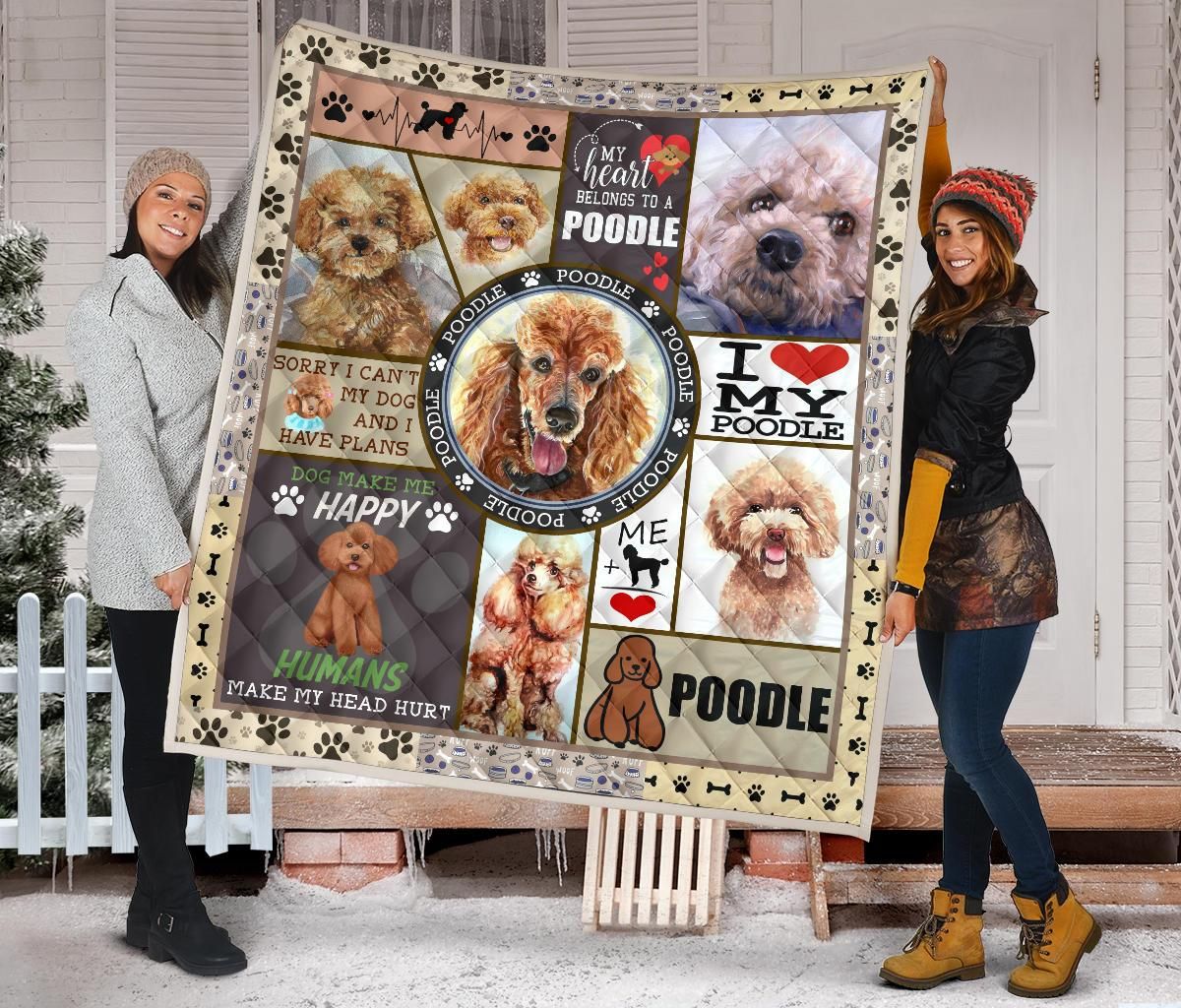 Poodle Quilt Blanket Dhc09121605Dd