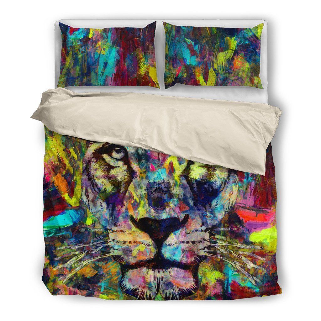 Pop Art Lion 3D Bedding Set