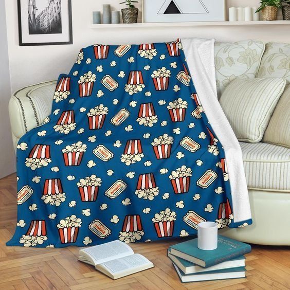 Popcorn Sherpa Fleece Blanket