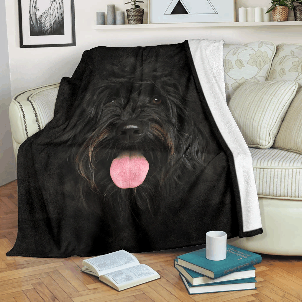 Portuguese Water Dog Sherpa Fleece Blanket