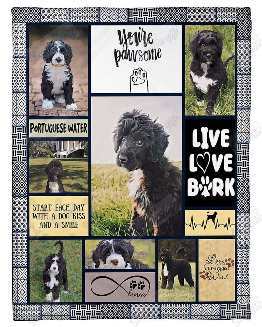 Portuguese Water Lovely For Dog Lovers Fleece Blanket