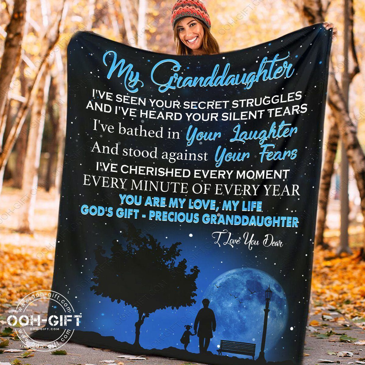 Precious Granddaughter Sherpa Fleece Blanket