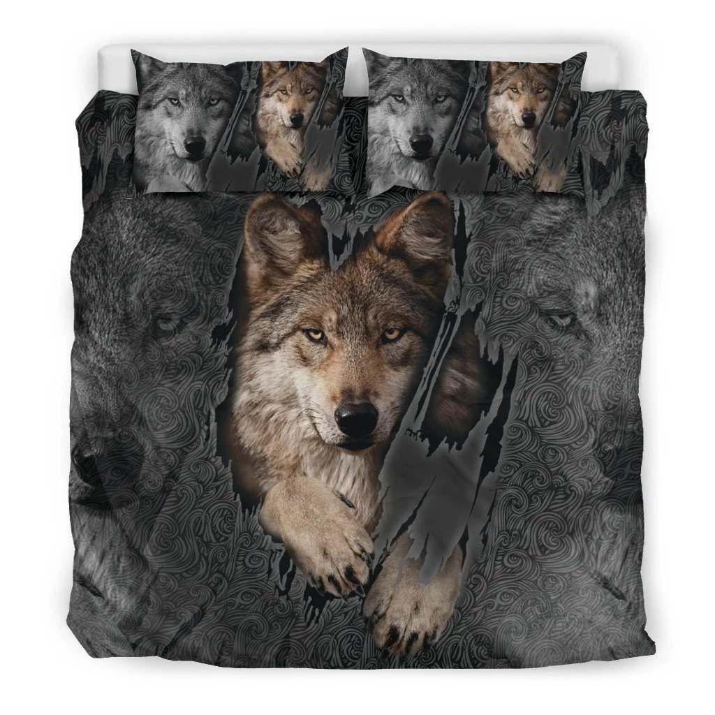 Premium 3D Wolf Bedding Set